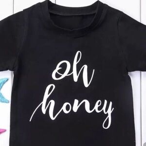 Lot of 2: New striped cotton shorts, black t-shirt 24 months